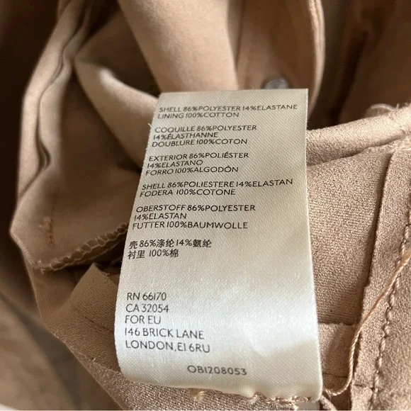 Free People Ari Faux Suede Shirt Jacket Size M Tan Rose Gold Buttons Boho Top - Picture 14 of 16